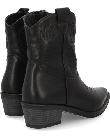 PUNTOSALAO SCHWARZE WESTERNSTIEFELETTEN MIT MITTELHOHEM ABSATZ YY- VARIOS COLORES