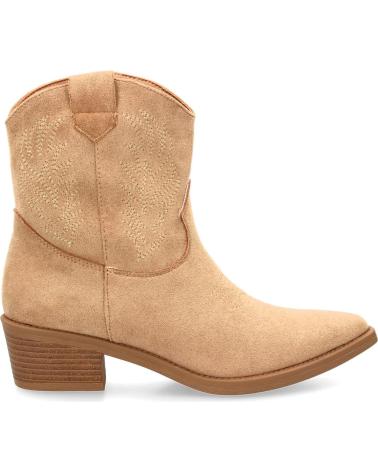 PUNTOSALAO KHAKIFARBENE WESTERNSTIEFELETTEN MIT MITTELHOHEM ABSATZ YY-1 VARIOS COLORES