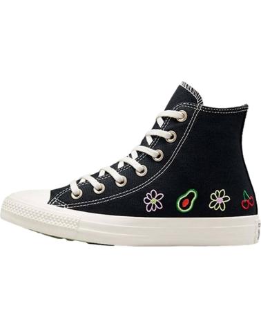 CONVERSE CHUCK TAYLOR ALL STAR HI RICAMATE NERO NEGRO