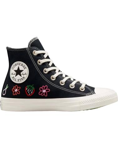CONVERSE CHUCK TAYLOR ALL STAR HI RICAMATE NERO NEGRO