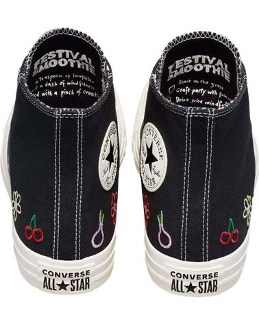 CONVERSE CHUCK TAYLOR ALL STAR HI RICAMATE NERO NEGRO