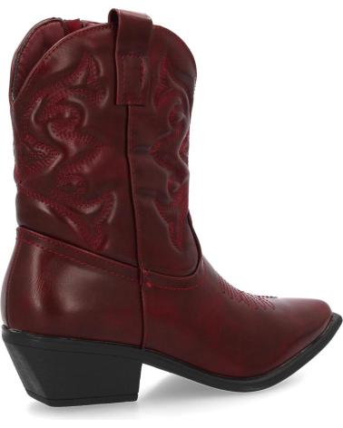 PUNTOSALAO WESTERNSTIEFELETTEN NIEDRIGER SCHAFT MITTELHOHER ABSATZ BORDEAUX VARIOS COLORES
