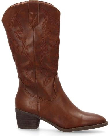STIVALI COWBOY LISCI MARRONI PUNTOSALAO A GAMBALE ALTO CON TACCO MEDIO VARIOS COLORES