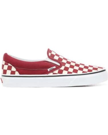 VANS OFF THE WALL UA CLASSIC SLIP-ON SCHACHBRETT WEINROT MULTICOLOR