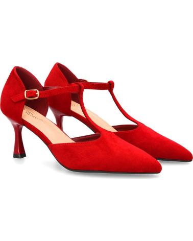 PUNTOSALAO T-STRAP STILETTO HIGH HEELS - RED VARIOS COLORES