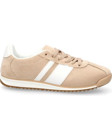 PUNTOSALAO X2502 SNEAKER BEIGE MIT WEISSEN STREIFEN VARIOS COLORES