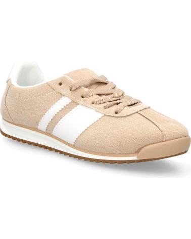 PUNTOSALAO X2502 SNEAKER BEIGE MIT WEISSEN STREIFEN VARIOS COLORES
