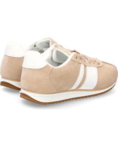 PUNTOSALAO X2502 SNEAKER BEIGE MIT WEISSEN STREIFEN VARIOS COLORES