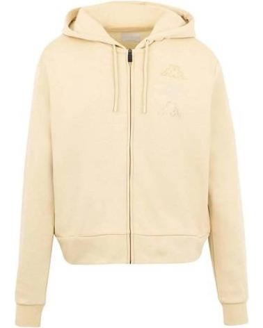 SUDADERA CON CAPUCHA KAPPA KIAMA BEIGE PARA MUJER BEIGE