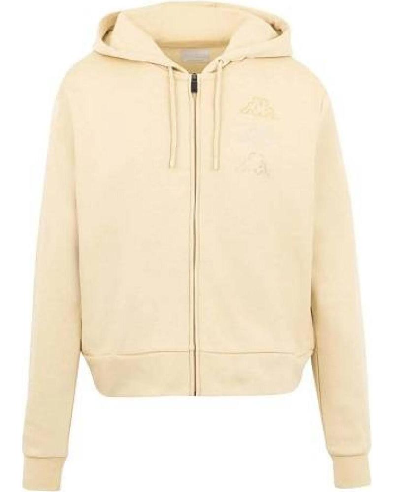 SUDADERA CON CAPUCHA KAPPA KIAMA BEIGE PARA MUJER BEIGE