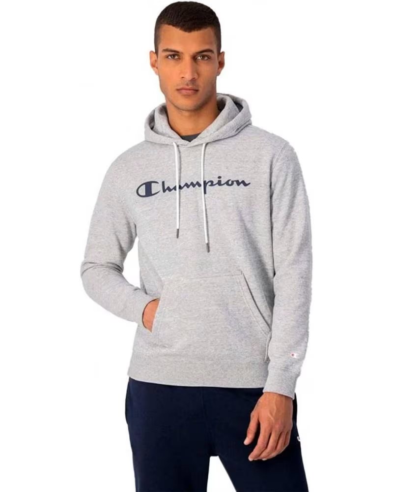 MOLETOM COM CAPUZ CHAMPION CINZA NOXM GRIS