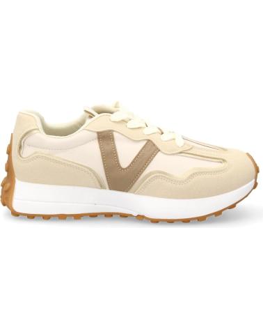 SNEAKERS CASUAL PUNTOSALAO SL-762 BEIGE CON DETTAGLIO MARRONE E SUOLA CARAMELLO VARIOS COLORES