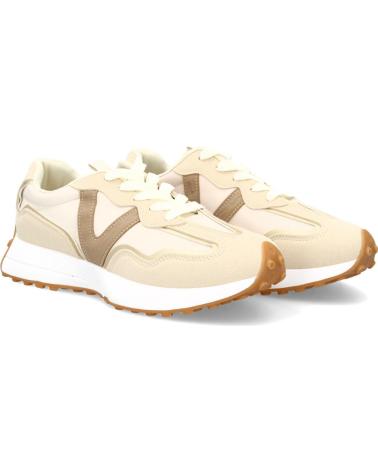 SNEAKERS CASUAL PUNTOSALAO SL-762 BEIGE CON DETTAGLIO MARRONE E SUOLA CARAMELLO VARIOS COLORES