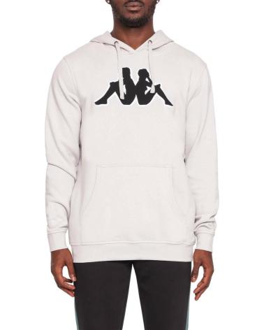 KAPPA SUDADERA CON CAPUCHA EN BEIGE PARA HOMBRE GREY VAPOR