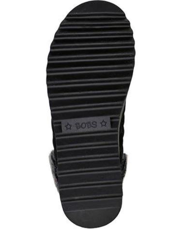 SKECHERS BOBS MOUNTAIN KISS - FRONTIER FRENZY - DAMEN-STIEFELETTEN AUS SCHWARZEM WILDLEDER NEGRO