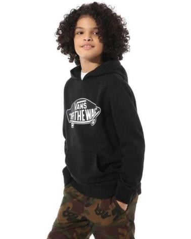 VANS OTW PULLOVER FLEECE - SUDADERA CON CAPUCHA PARA NIÑO, NEGRO NEGRO
