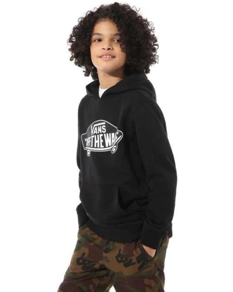 VANS OTW PULLOVER FLEECE - KIDS' HOODIE, BLACK NEGRO