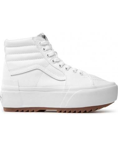 VANS SK8-HI STACKED CANVAS BRANCAS BLANCO