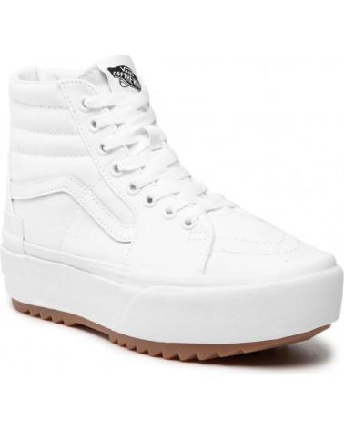 VANS SK8-HI STACKED CANVAS BRANCAS BLANCO