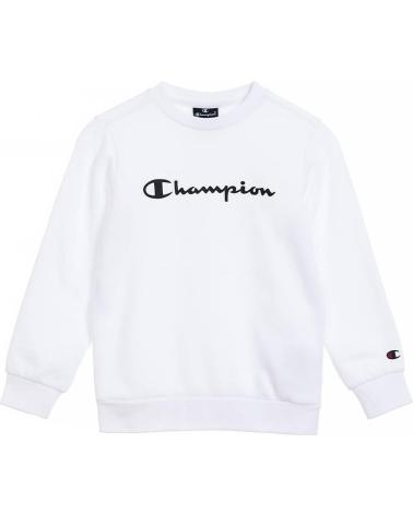 CHAMPION SWEAT-SHIRT BLANC SANS CAPUCHE POUR ENFANT BLANCO