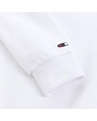 CHAMPION SWEAT-SHIRT BLANC SANS CAPUCHE POUR ENFANT BLANCO
