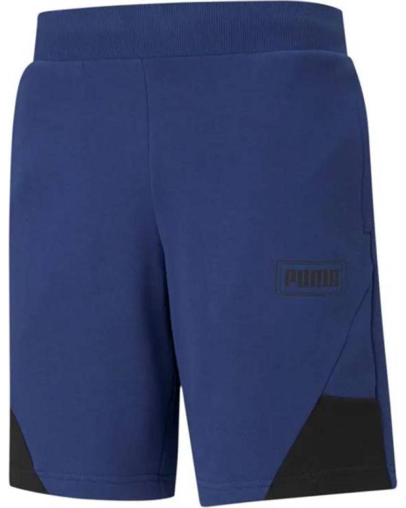 PANTALONCINO SPORTIVO PUMA REBEL 9 TRAINING ELEKTRO BLUE AZUL