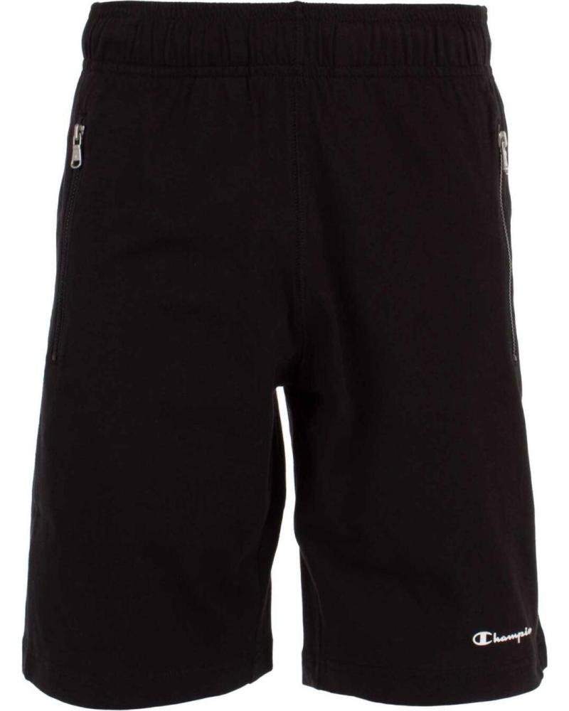 CHAMPION PANTALÓN CORTO BERMUDA NEGRO NEGRO