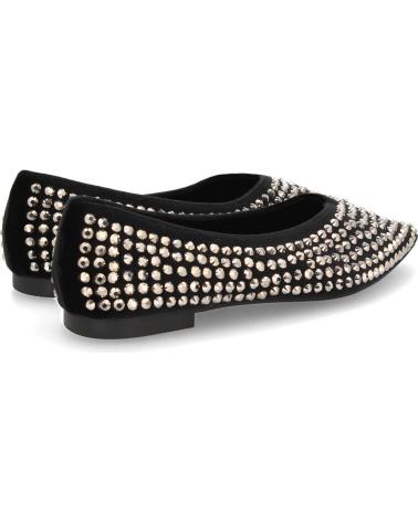 PUNTOSALAO BALLERINES NOIRES POINTUES AVEC CLOUS MÉTALLIQUES VARIOS COLORES