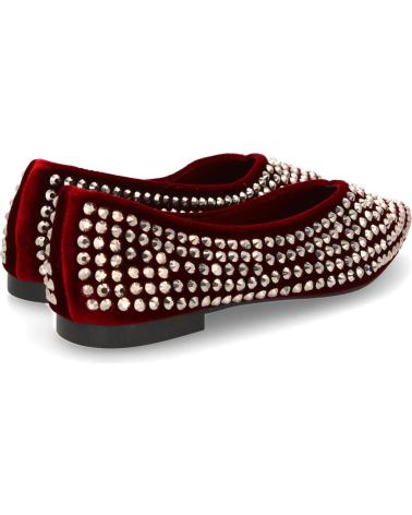 PUNTOSALAO BALLERINAS MIT GLÄNZENDEN DETAILS BORDEAUXROT VARIOS COLORES