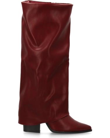 PUNTOSALAO BOTAS ALTAS COM CANO ENRUGADO BORDÔ MODELO 7653A VARIOS COLORES