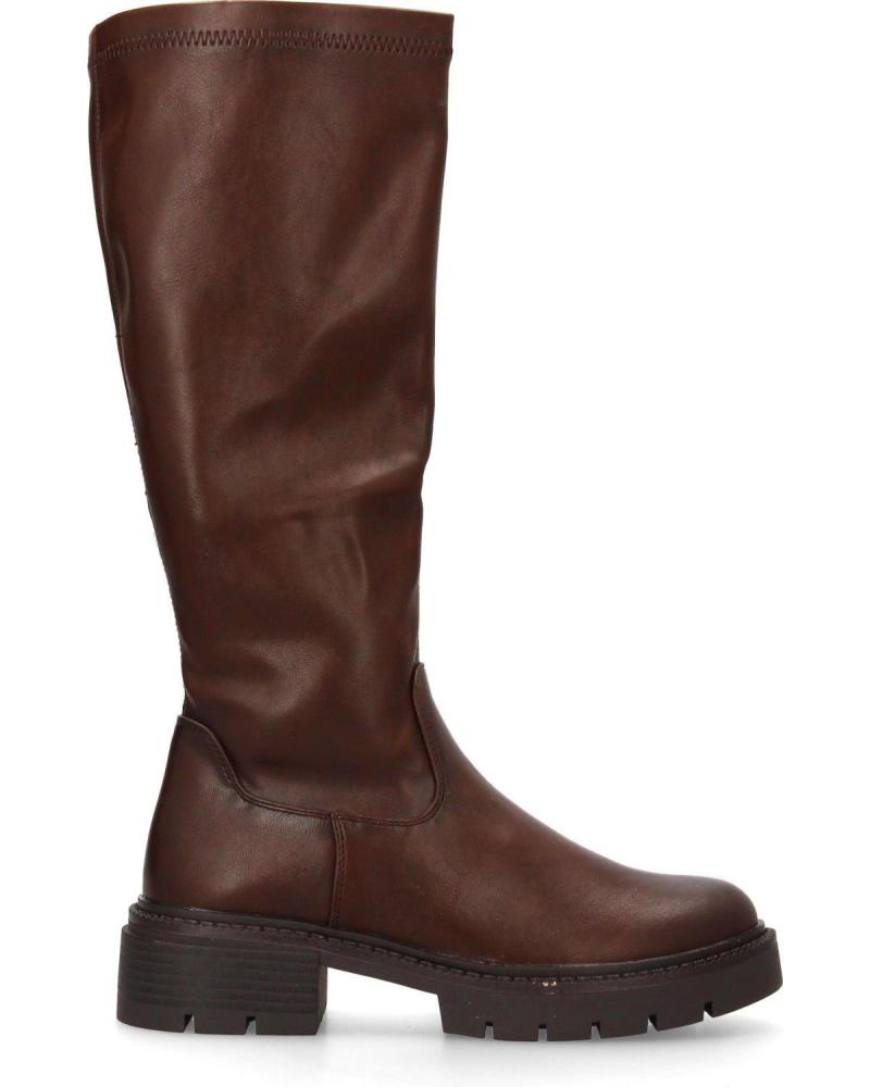 PUNTOSALAO FLACHE HOHE BIKERSTIEFEL BRAUN MODELL 5828 VARIOS COLORES