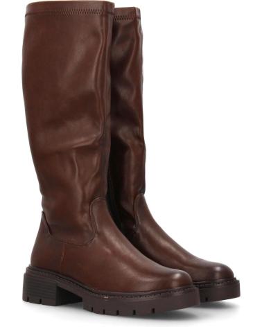 PUNTOSALAO FLACHE HOHE BIKERSTIEFEL BRAUN MODELL 5828 VARIOS COLORES