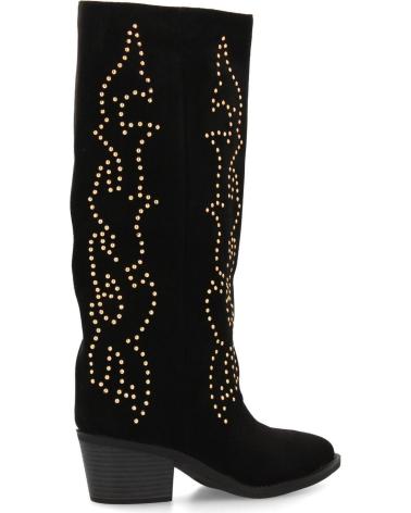 PUNTOSALAO HOHE SCHWARZE WESTERNSTIEFEL BESTICKT - MODELL 4022 VARIOS COLORES