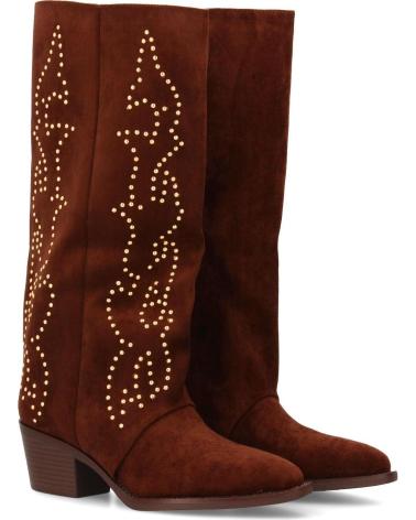 PUNTOSALAO HOHE BRAUNE WESTERNSTIEFEL BESTICKT - MODELL 4022 VARIOS COLORES