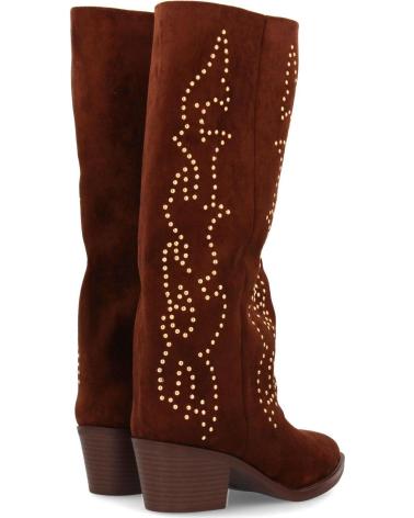 PUNTOSALAO HOHE BRAUNE WESTERNSTIEFEL BESTICKT - MODELL 4022 VARIOS COLORES