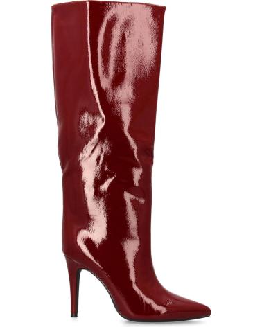 BOTAS ALTAS PUNTOSALAO 252 DE SALTO AGULHA EFEITO VERNIZ BORDÔ VARIOS COLORES