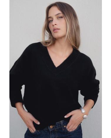 MAGLIONE OVERSIZE PUNTOSALAO SCOLLO A V VARI COLORI VARIOS COLORES