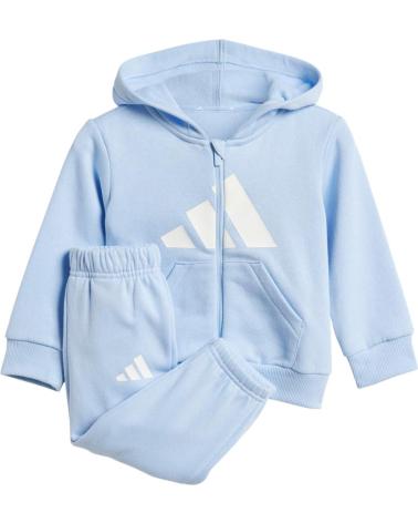 CONJUNTO CHÁNDAL BEBÉ ADIDAS CON CAPUCHA Y PANTALÓN AZUL CELESTE NAN