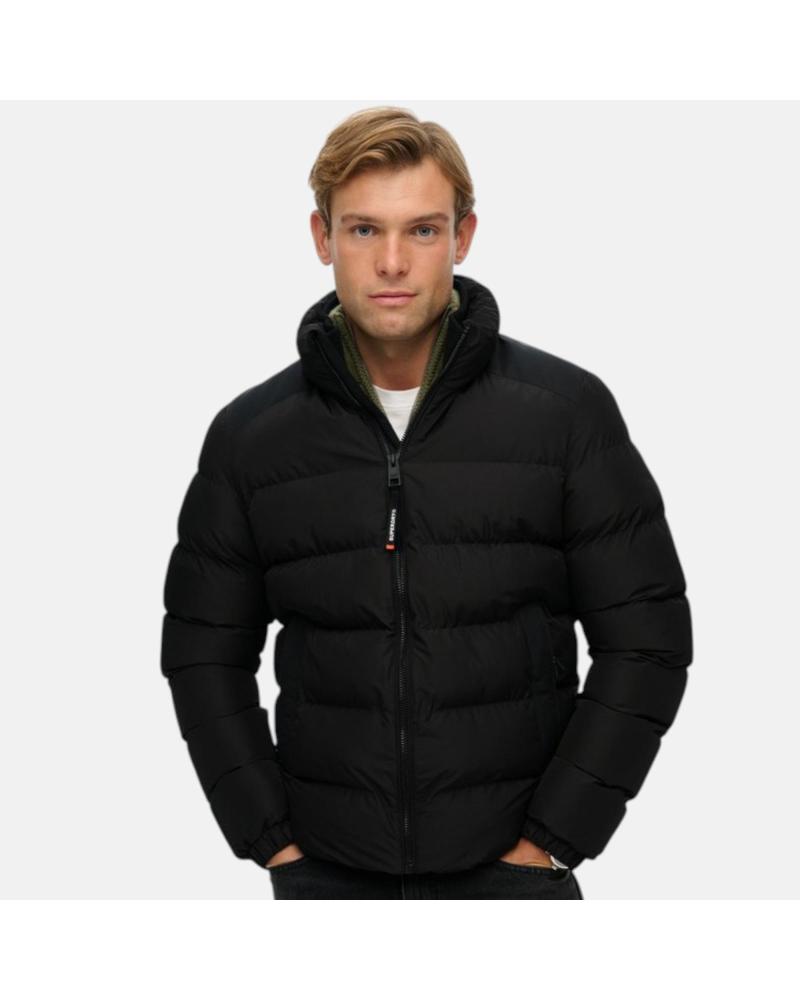 ABRIGO PUFFER SUPERDRY PARA HOMBRE - NEGRO NAN