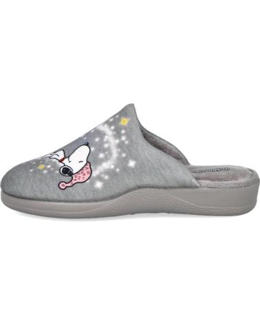 DEVALVERDE 1182 SNOOPY HAUSSCHUHE DAMEN GRAU GRIS