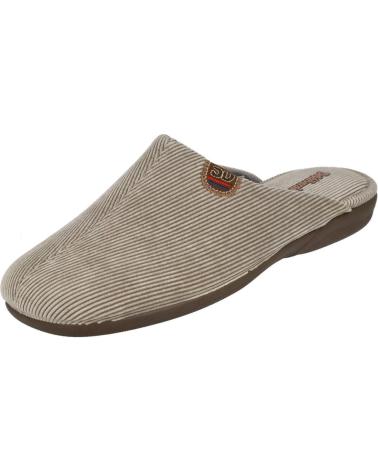 DEVALVERDE 3073 HERREN HAUSSCHUHE PANTOFFEL-STIL FARBE ERDE TIERRA