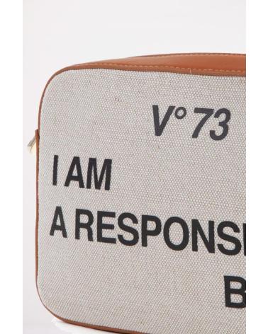 BOLSA A TIRACOLO V73 TASCAPANE RESPONSIBILITY MARROM NATURAL NTRLCUO