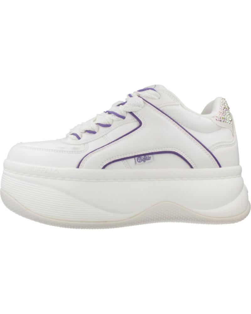 BUFFALO ORCUS LUXE SNEAKER WEISS MIT PLATEAU UND DETAILS WHTPRPLE