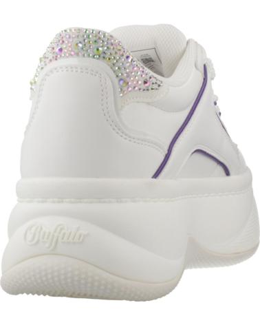BUFFALO ORCUS LUXE SNEAKER WEISS MIT PLATEAU UND DETAILS WHTPRPLE