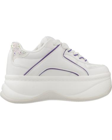BUFFALO ORCUS LUXE SNEAKER WEISS MIT PLATEAU UND DETAILS WHTPRPLE
