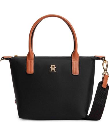TOMMY HILFIGER POPETTE MINI TOTE BAG BLACK NEGRO