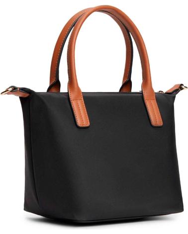 TOMMY HILFIGER POPETTE MINI TOTE BAG BLACK NEGRO