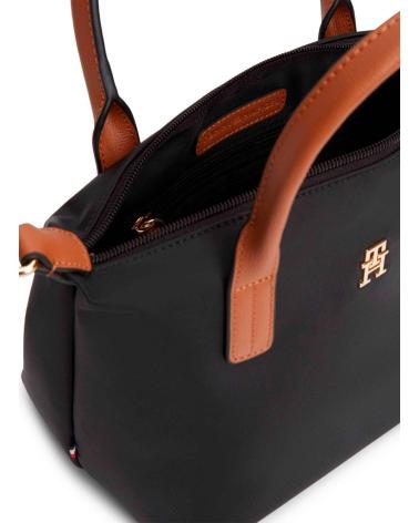TOMMY HILFIGER POPETTE MINI TOTE BAG BLACK NEGRO