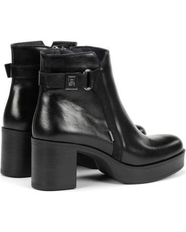 FLUCHOS DORKING D9589 STIEFELETTE SCHWARZ MIT BLOCKABSATZ VARIOS COLORES