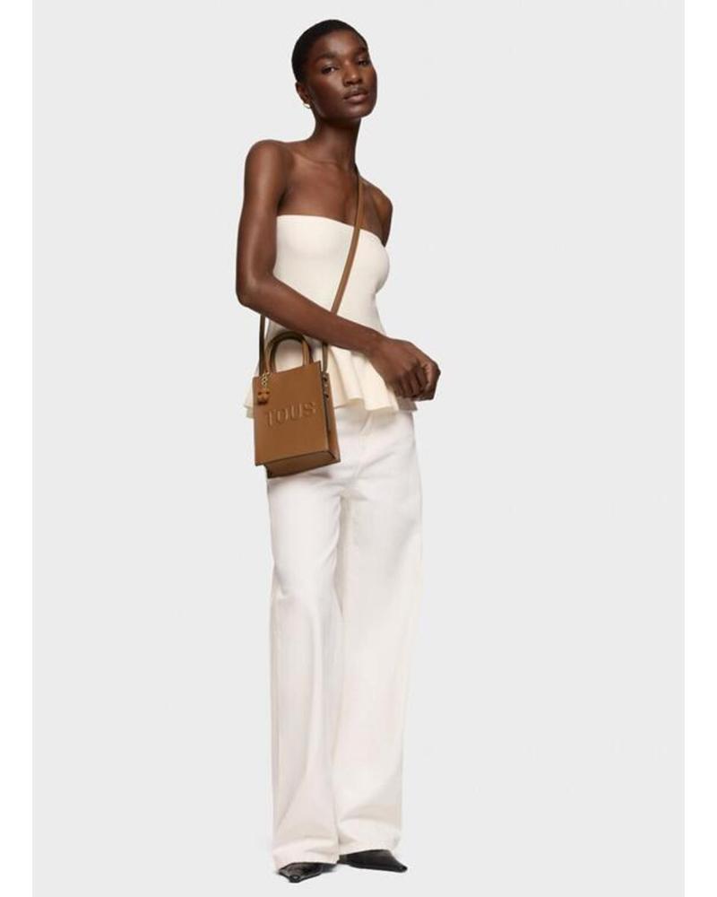 MINI BOLSO BANDOLERA TOUS POP BRENDA CAMEL CAMEL